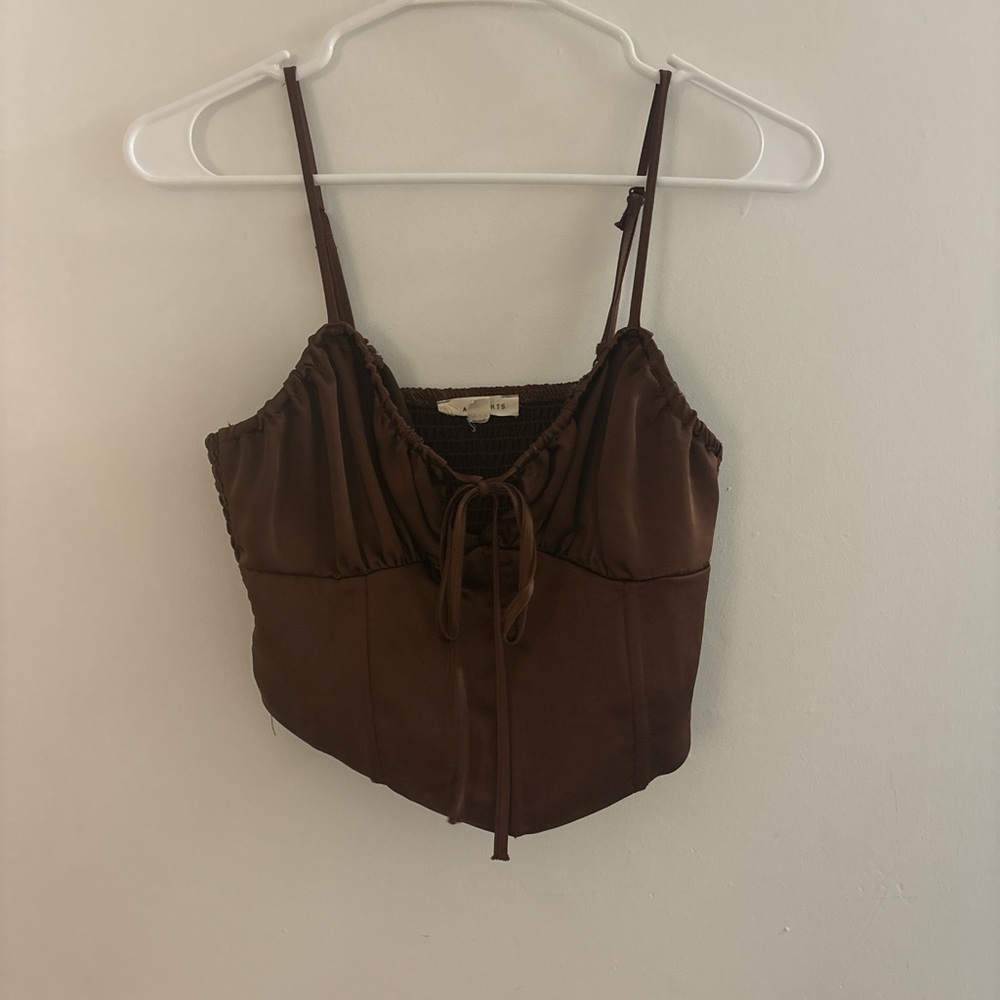La Hearts Chocolate Brown Camisole Top